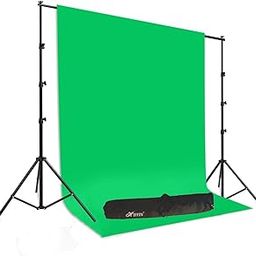HIFFIN® Green Screen Backdrop with Stand, 8FT X 12FT Wide Green Screen Backdrop with 9 FT x 9 FT Wide Photo Backdrop Stand, Photo Backdrop Stand Kit Include Carry Bag-4