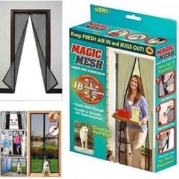 Radhe Collections Magic Mesh Magnetic Mosquito Screen Door – Reinforced Polyester Net Curtain with Strong Magnets & Full Frame Hook & Loop – Hands-Free Mesh Door for Home, Balcony, Back Door & Patio-image-20
