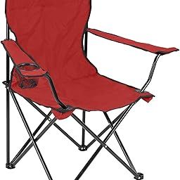 Camping Folding Chair Outdoor Garden, Picnic, Travelling, Lawn, Patio Outdoor Collapsible Chairs with Carrying Bag(Red)-image-8