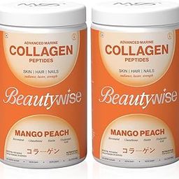 Beautywise Advanced Marine Japanese Collagen Peptides 400g For Skin, Hair & Nail Supplement Radiance|Glutathione, Resveratrol, Hyaluronic Acid & Vitamin (Mango Peach) (50 Servings)-image-23