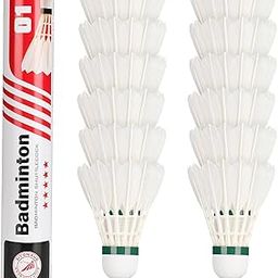 Philonext Badminton Shuttlecocks, Goose Feathers Flying Stable & Durable Sports Training Badminton Balls for Indoor Outdoor Play Shuttlecocks Sports Training Badminton-image-24