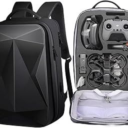 Multipurpose Carrying Case Bag Compatible with Dji Avata & Accessories with Safety Belt & EVA Foam Hard Shell Waterproof Backpack-3