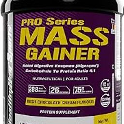 HealthyHey Sports PRO Series Mass Gainer Protein Powder, Irish Chocolate Cream Flavour - 2 Kg-image-65