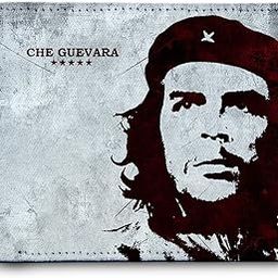 The Che Guevara Printed Pu Leather Wallet for Men's/Boy's (Freedom Star Pastel Grey)-picture-38