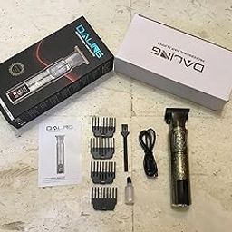 Dl-1320 Hair Clippers For Men,Electric Pro Li Outliner Grooming Zero Gapped Baldheaded Hair Clippers Rechargeable Cordless Close Cutting T-Blade Trimmer With Digital Display, Gold-image-6