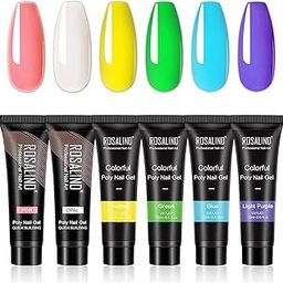 ROSALIND Resistant Poly Nail Gel 6 Colors * 15ml Extension Gel Poly Nail Gel For Nails-image-53