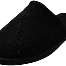 RIBBACO BLACK Men's House Soft Slippers Open Toe Slides Slip on comfortable Sole Bedroom Indoor Carpet Home Summer Trendy Slippers-picture-28