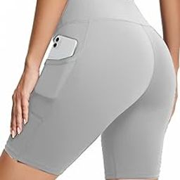 High Waist Sports Activewear Shots for Women and Girls.Use at The Gym/Yoga or Cycling Shorts with Pocket-63