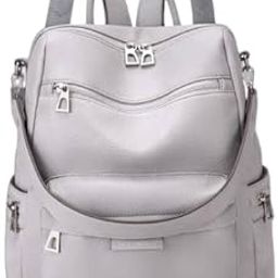 Backpack Purse for Women Fashion Convertible Satchel Handbags Large Capacity Travel Vintage PU Leather Shoulder Bag-image-81