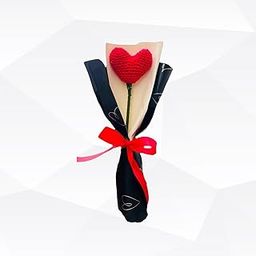 Handmade Crochet Red Heart Rose Bouquet – Exquisite Handcrafted Floral Arrangement for Anniversaries, Weddings, Birthdays, and Special Occasions-image-78