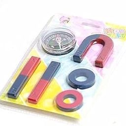 KRYTONE�6PCS Science Magnets Set for Education Science School Classroom Experiment Tools for Kids Including Bar/Ring/Horseshoe/Thread/Car Magnets (N0:-1)-28