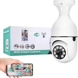 Full HD Smart Wi-Fi CCTV Home Security Camera 360° with Pan Tilt Bulb Camera View & Talk 128GB SD Card Support (Not Included) Perfect for Home Office Monitoring (Light Camera K-802)-image-36