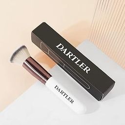 Premium Foundation Brush for Liquid, Cream, Powder - Kabuki Flat Face Blending Brush - Soft Essential Makeup Tool for Women | White, Pack of 1-image-82