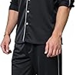 Men's Silk Pajama Set – Black Full Sleeve Nightwear – Soft, Breathable & Stylish Premium Sleepwear-picture-36