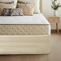 Polyester Blended Quilted Bed Skirt, Sagging Sense Enhanced，Anti-Wrinkle, Fade Resistant Dust Ruffle with Classic 14" Length Drop, for Bedroom (Linen, King)-image-28