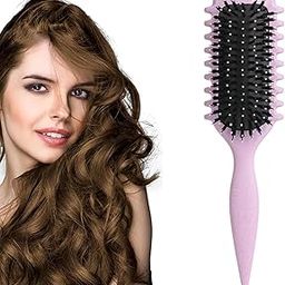 Curly Hair Comb, Curl Defining Brush, Bristle Hair Styling Brush, Detangler For Women, Shaping & Defining Curls(M-C)-58