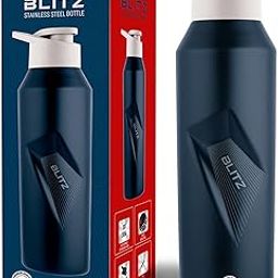 Pigeon Blitz Stainless Steel Water Bottle With Sipper Cap | Eco friendly | BPA Free | Water Bottle for Office, Gym, School, Yoga, Trekking, Adults & Kids| 975 ML, Blue-28