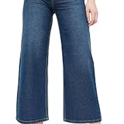 max Women High Rise Plus Size Washed Wide Leg Jeans-picture-25