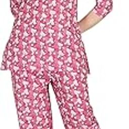 Women's Cotton Ethnic Camel Printed Top and Pajama Night Suit Set | Comfortable Night Dress Sleepwear and Loungewear for Women and Girls-image-16