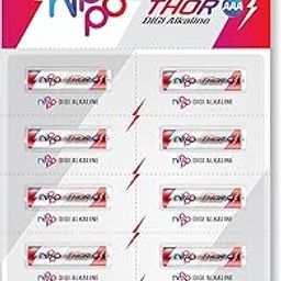Nippo Thor |Alkaline| AAA Batteries| Pack of 10-25