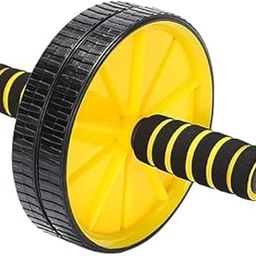 ShopiMoz Anti Skid Double Wheel AB Roller with Knee Mat for Abs Abdominal Core Workout (Men and Women) Multicolor-image-5
