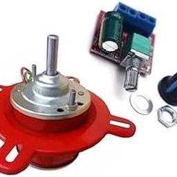 12V DC Motor For Solar Fan/Cooler High Power 12V 3amp DC Big Motor with PWM DC Motor Controller Adjustable Speed Controller For Projects Kit-31