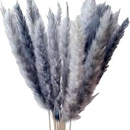 BNF®15x Dried Pampas Grass Reed Flowers Bunch Home Party Gift Boho Decor Gray|15 Pieces Artificial Pampas Grass|Home & Garden-image-93