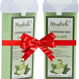 MUSKICHI Green Apple Cartridge Roll-On Wax for Men & Women – 100 ML (Pack of 2) | Easy Hair Removal Roll on Wax for All Skin Types | Refill Wax for Painless Full Body Waxing-image-90