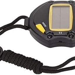 Electronic Stopwatch, 20 Lap Memory Sports Stopwatch Timer Count Function Water Resistant Black for Training-22