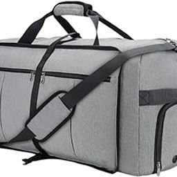 CALANDIS Travel Duffle Bag Weekender Bag Gym Bag Handbag for 0 Exercise Outdoor Gray | Gym Bags-picture-47