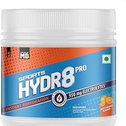 MuscleBlaze Sports Hydr8 PRO (Zesty Orange, 300g, 30 Servings) | 950mg Electrolytes | For Instant Rehydration & Energy-24