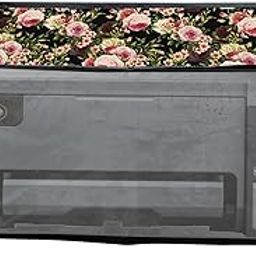 JMT Printer Cover Suitable For Epson Eco Tank L8050 Printer (Black Rose Print)-15