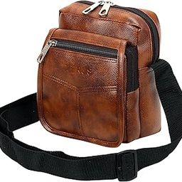 Pu Leather Sling Bag for Men, Crossbody Bag for Boys & Girls Small Passport Travel Bag and Small Sling Bag-picture-34