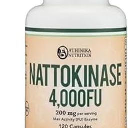 Nattokinase Supplement 4,000 FU Servings, 120 Capsules (Derived from Japanese Natto) Systemic Enzymes for Cardiovascular and Circulatory Support-image-14