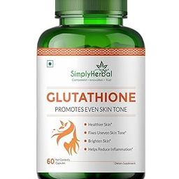 Simply Herbal L Glutathione 1000mg Capsules With Vitamin C & E for Immune Support, Healthy Radiant Skin Glowing, Antioxidant Support, Grape Seed Extract & Biotin - 60 Veg Capsules, 80 grams-image-13