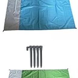 ATORSE 2Pcs Folding Camping Mat Mattress for Camping Hiking Light Blue Green-image-15
