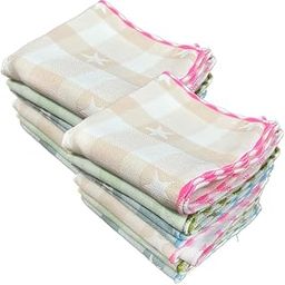 Nishti 100% Cotton Small Size Star Handkerchief/Rumal/Face Towel | Extra Soft And Super Absorbent Handkerchieves For Women's-image-29