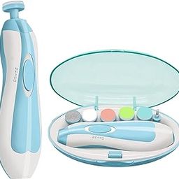 Baby Electric Nail Trimmer with 6 Grinding Heads – Safe, Gentle & Quiet Nail Cutter for Newborns, Infants & Toddlers | Nail Care Set with Case | Smooth Trim for Baby Fingers & Toes-image-97