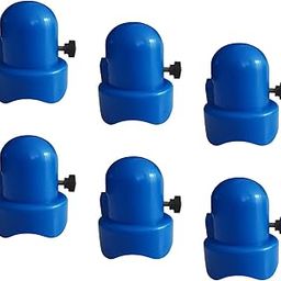 Jazzy Pearls®1.5" Diameter Trampoline Enclosure Pole Caps with Screw Thumb, Blue 6 pcs|Sporting Goods | Fitness Running & Yoga |6 X Guard Rod top Caps-image-48