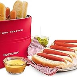 Nostalgia Retro Pop-Up Hot Dog Toaster, 2 Link and 2 Bun Capacity, With Mini Tongs, Works With Chicken, Turkey, Veggie Sausages and Brats-10