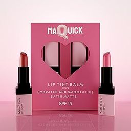 Maquick Exclusive Long Lasting Lip Balm | Glossy Texture | SPF-15 | Lasts Upto 12Hrs | Waterproof | Smudge Proof | Toxic Free | Vegan | Keeps Lips Moisturised & Hydration | Single Swipe Application | Lip Protection & Nourishment (4 Ml, Strawberry & Cheer)-image-28