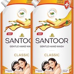 Santoor Classic Gentle Hand Wash, 750ml with Natural goodness of Sandalwood & Tulsi-image-19