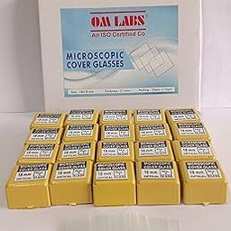 Coverslip Microscopic Cover Glass Size:18mm Brand OM Labs-picture-23