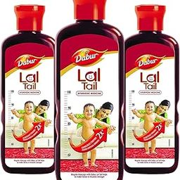 Dabur Lal Tail – 600ml (200ml, Pack of 3) | Ayurvedic Baby Massage Oil | Clinically Tested 2x Faster Physical Growth for Stronger Bones and Muscles-image-32