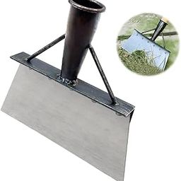 HASTHIP® Heavy Duty Hand Weeder for Weed Removal, Clean Up Animal Waste, Large Metal Shovel Scraper, Mud Remove Tool with Anti-splash Panel, Gardening Tools for Home Garden(Without Handle)-picture-0