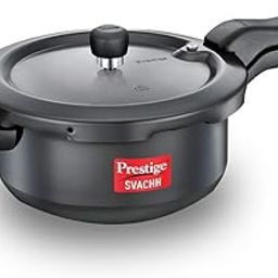 Prestige Svachh 3.5 Litre Outer Lid Pressure Cooker With Hard Anodized Body (Black), 3.5 Liter-image-4