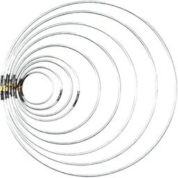 Metal Hoop Ring for Crafts Decoration | Dream Catcher | Macrame | Rings for Arts & Crafts Projects 5 mm Heavy Ring (3 inch) 6 PCs-22