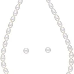Gold-Plated Fresh Water Oval White Pearl Necklace for Women's and Girls | Necklace to Gift Women & Girls| Certificate of Authenticity-image-40