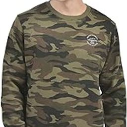 Men's Olive Camouflage Round Neck Sweatshirt-image-68