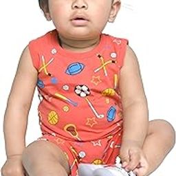 Baby Boys Classic Fit Cotton T-Shirt and Short Set | Light Red | 12-18 Months | KIDS12635-image-93